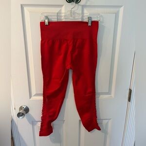 Betsey Johnson Vibrant Red Ladies Leggings